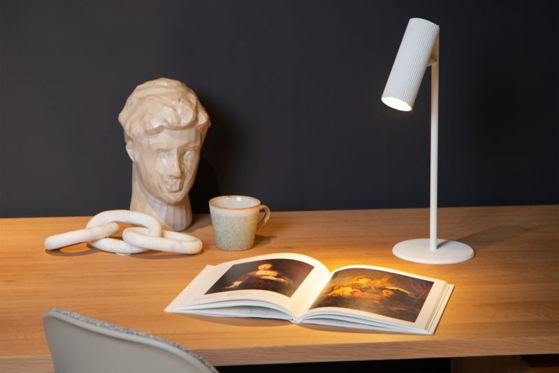 Lucide CLUBS - Stolná lampa - 1xGU10 - Biela